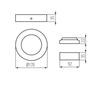 PRISADENÉ SVIETIDLO LED 12W-NW-SN obrazok-1